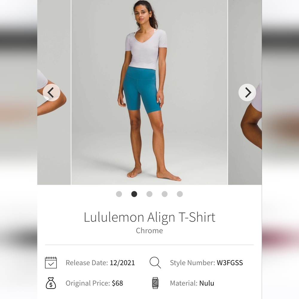 Lululemon Align T-Shirt Size 6 - Picture 5 of 8